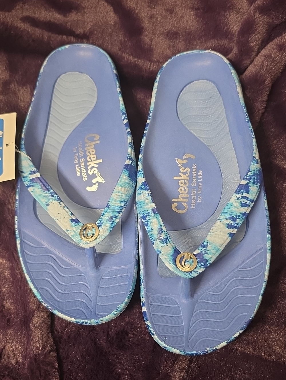 Cheeks Blue Women's Comfort Flip Sandals